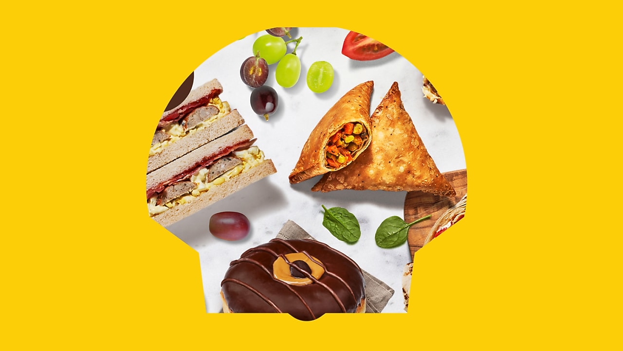 Food and snacks in Shell cafe