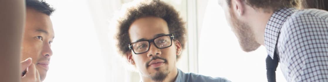 Business people in discussion