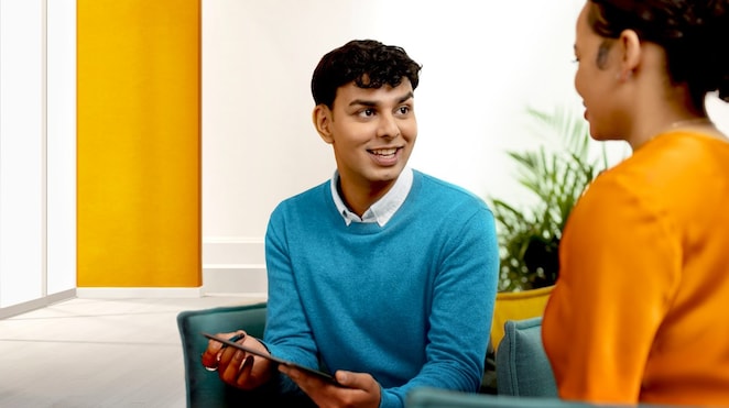 Shell colleagues talking