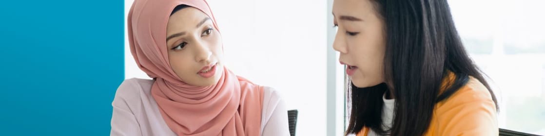 Shell colleagues talking