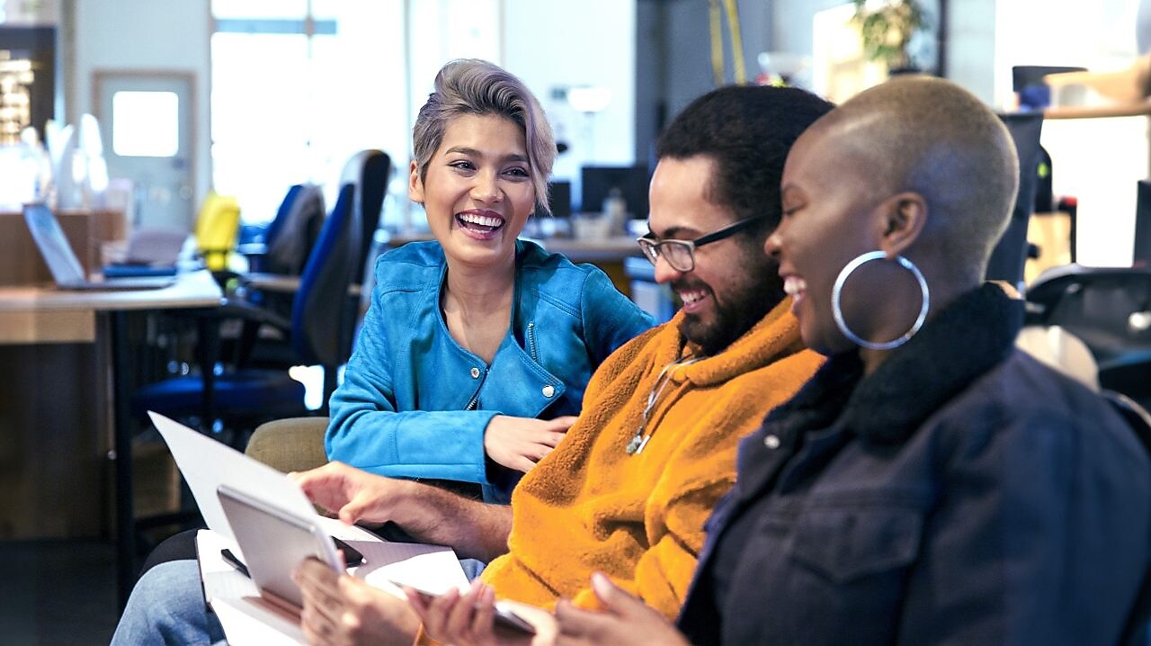 Shell colleagues talking