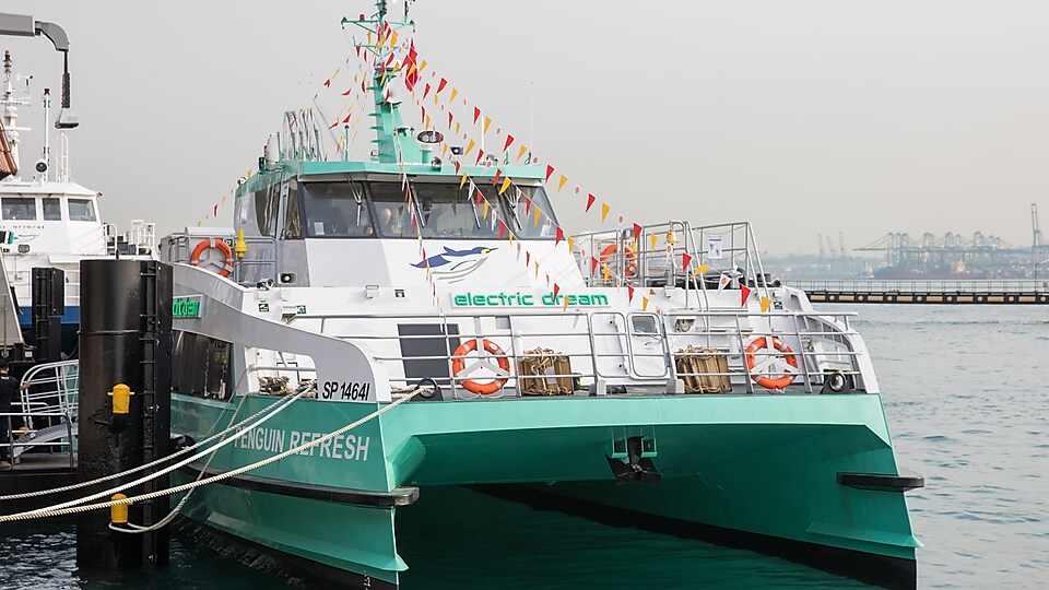 Electric ferries and solar energy