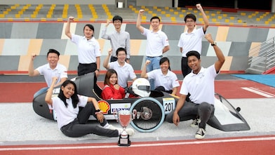 Chaw (in the driver’s seat) participated in both the 2019 and 2020 editions of Shell Eco-Marathon