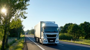 Truck car on the street