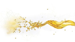 Oil splash breaking into small components