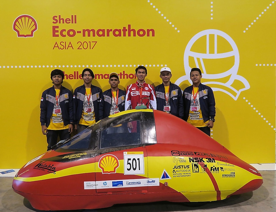 Team Sadewa from Universitas Indonesia, winner of the UrbanConcept competition (Internal Combustion Engine category)