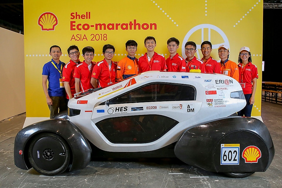 NTU Singapore 3D-Printed Car emerged champion in the UrbanConcept – Hydrogen category at Shell Eco-marathon Asia 2018 and will compete in the Drivers‘ World Championship Asia regional final on Sunday.