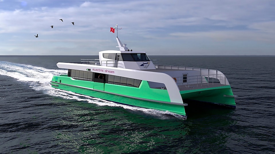Artist’s impression of the electric ferry
