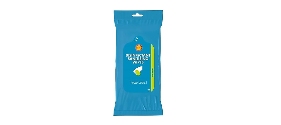 Shell disinfectant sanitising wipes