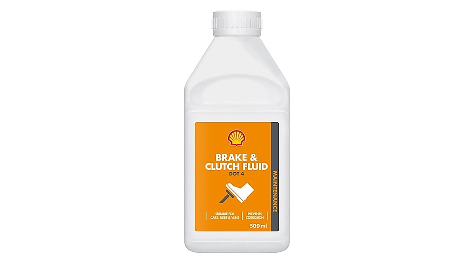 Shell brake and clutch fluid dot product bottle