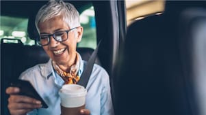 Singaporean lady in a car