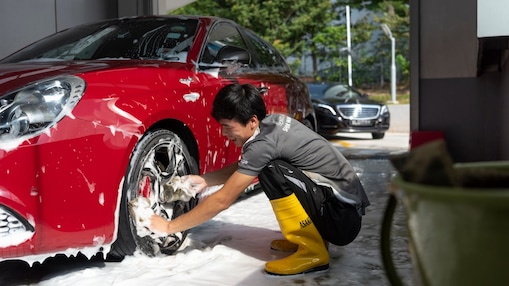 Shell car wash logo