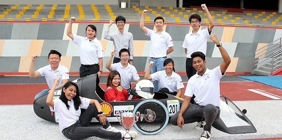 Chaw (in the driver’s seat) participated in both the 2019 and 2020 editions of Shell Eco-Marathon
